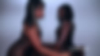 Black Beauties in Lingerie Get Wild on the Couch